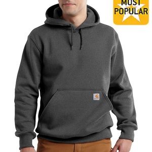 Unisex Carhartt Grey Thick Sweatshirt Rain Defender